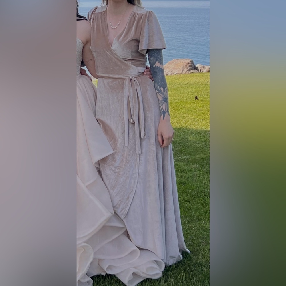 Champagne Bridesmaid or Formal Dress